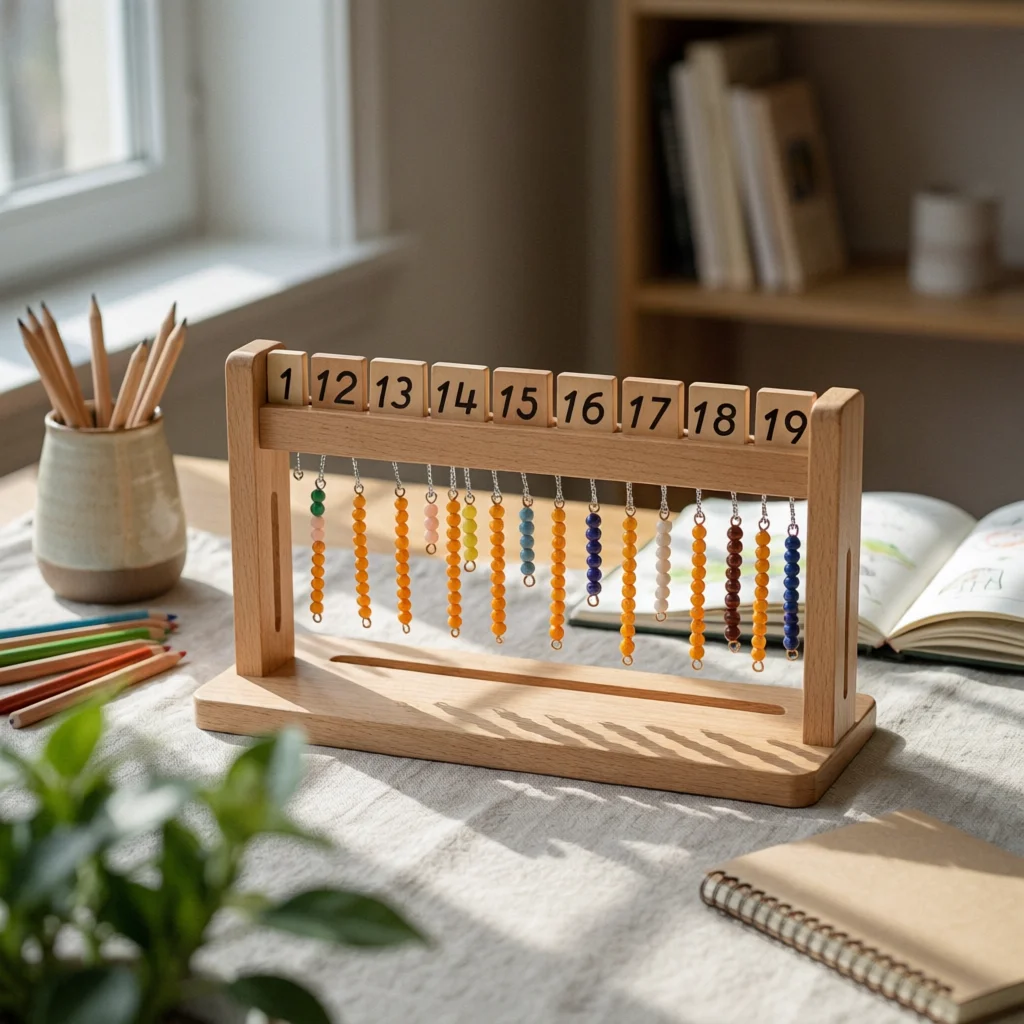 Seguin Board Educational Math Manipulative Educational Toy Wooden Learning Game Preschool for Preschoolers, Classroom