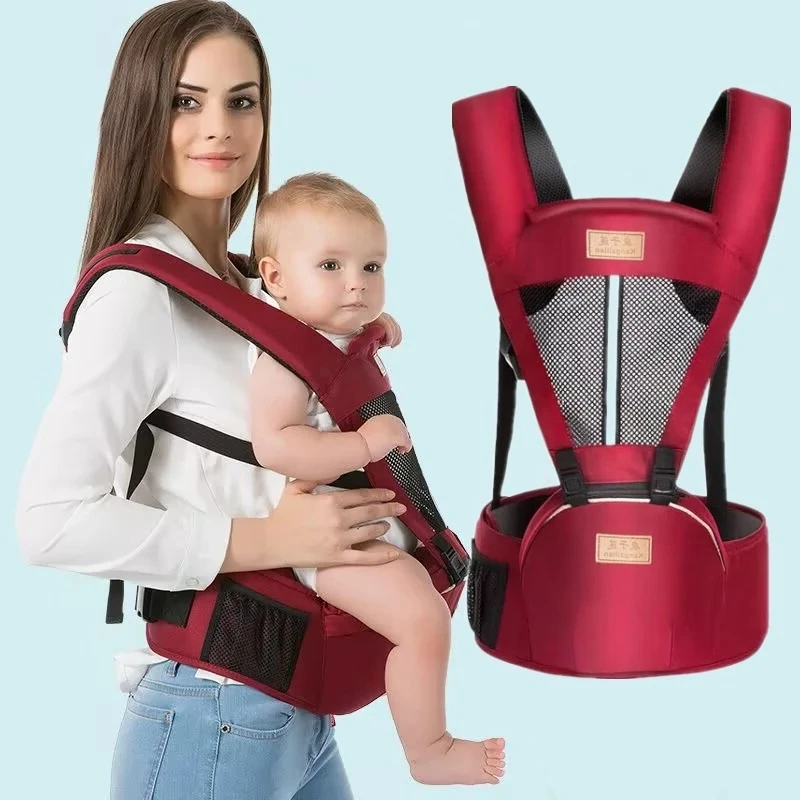

Multifunctional Baby Carrier Kangaroo Toddler Sling Wrap Portable Infant Hipseat Soft Breathable Adjustable Hip Seat 0-36 Months