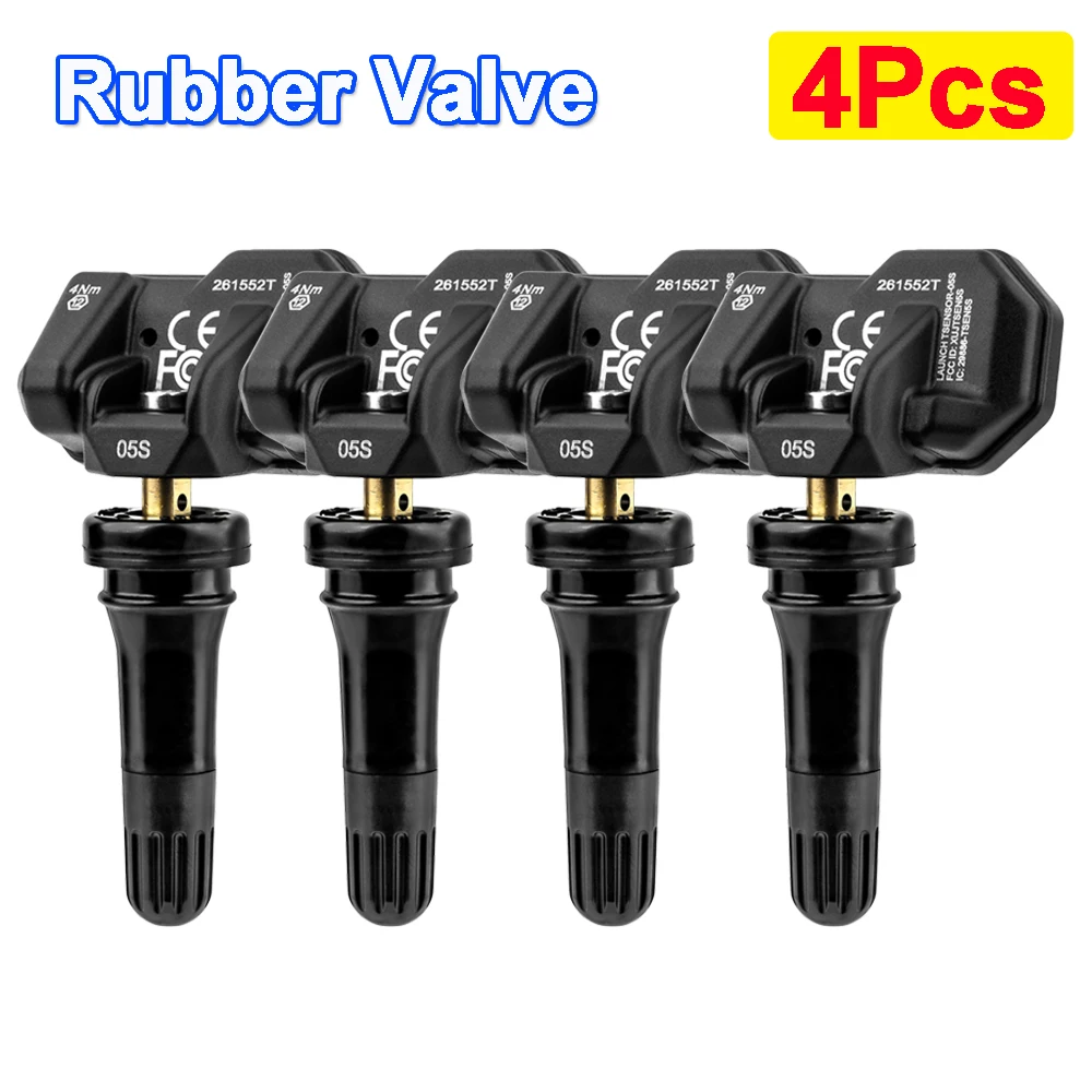 Capteurs TPMS Launch X431, capteur RF double fréquence (315 MHz + 433 MHz), capteurs TPMS universels programmables de niveau OE pour la pression des pneus.