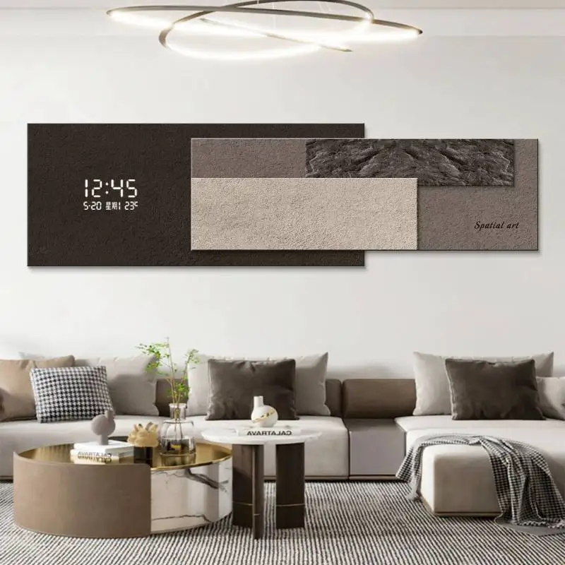 Vertical Security Wall Clock Design Date Unique Luxury Digital Wall Clock Decoration Aesthetic Cool Duvar Saati Home Decor Items