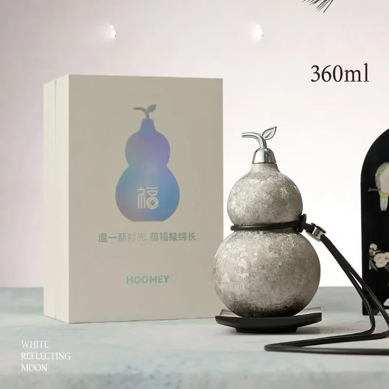 360ML Pure Titanium Gourd insulated cup Stewed Teapot with straw water cup outdoor portable cold and hot water kettle Chinese