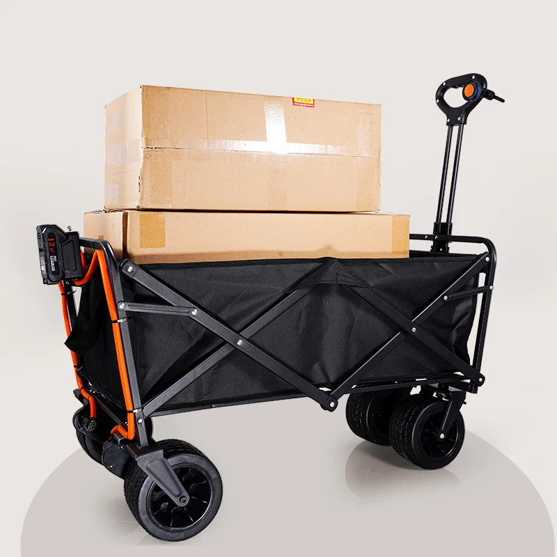 2024 Foldable Hand cart Collapsible Utility Folding Trolley Cart made in China beach wagon