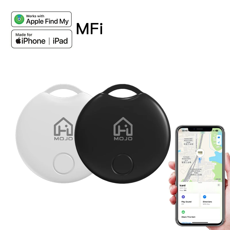 Himojo 4/2/1 Pack Bluetooth GPS Smart Tag Based on Apple Find My App Pet Anti-loss Tracker City Real Time Tracking Key Finder