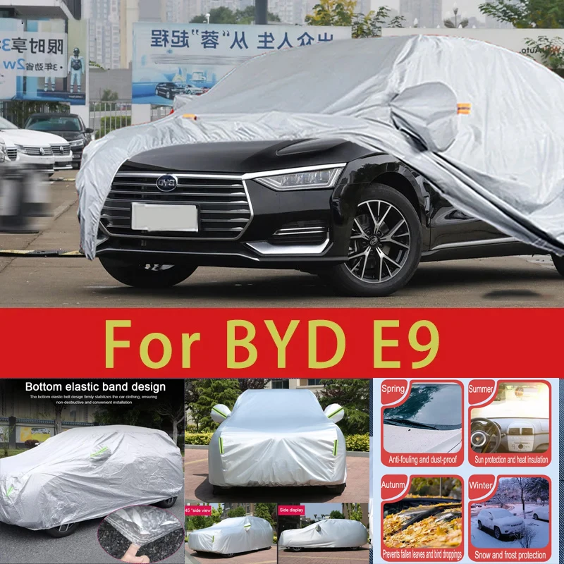 

For BYD E9 Outdoor Protection Full Car Covers Snow Cover Sunshade Waterproof Dustproof Exterior Car accessories