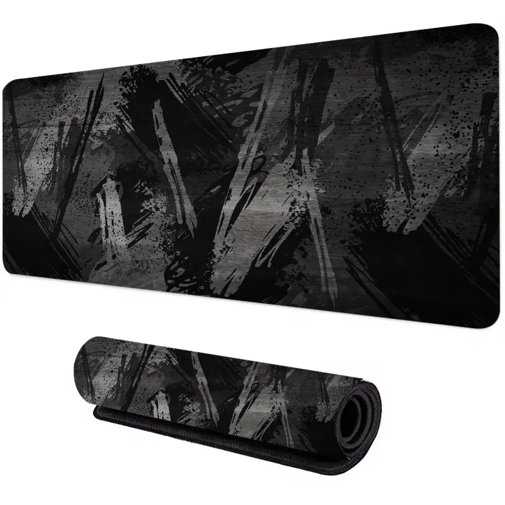 

Large Game Mouse Pad XXL Grey Series Desk Mats Non-slip Rubber Based Washable Carpet for Office Laptop Notebook PC Mice Keyboard