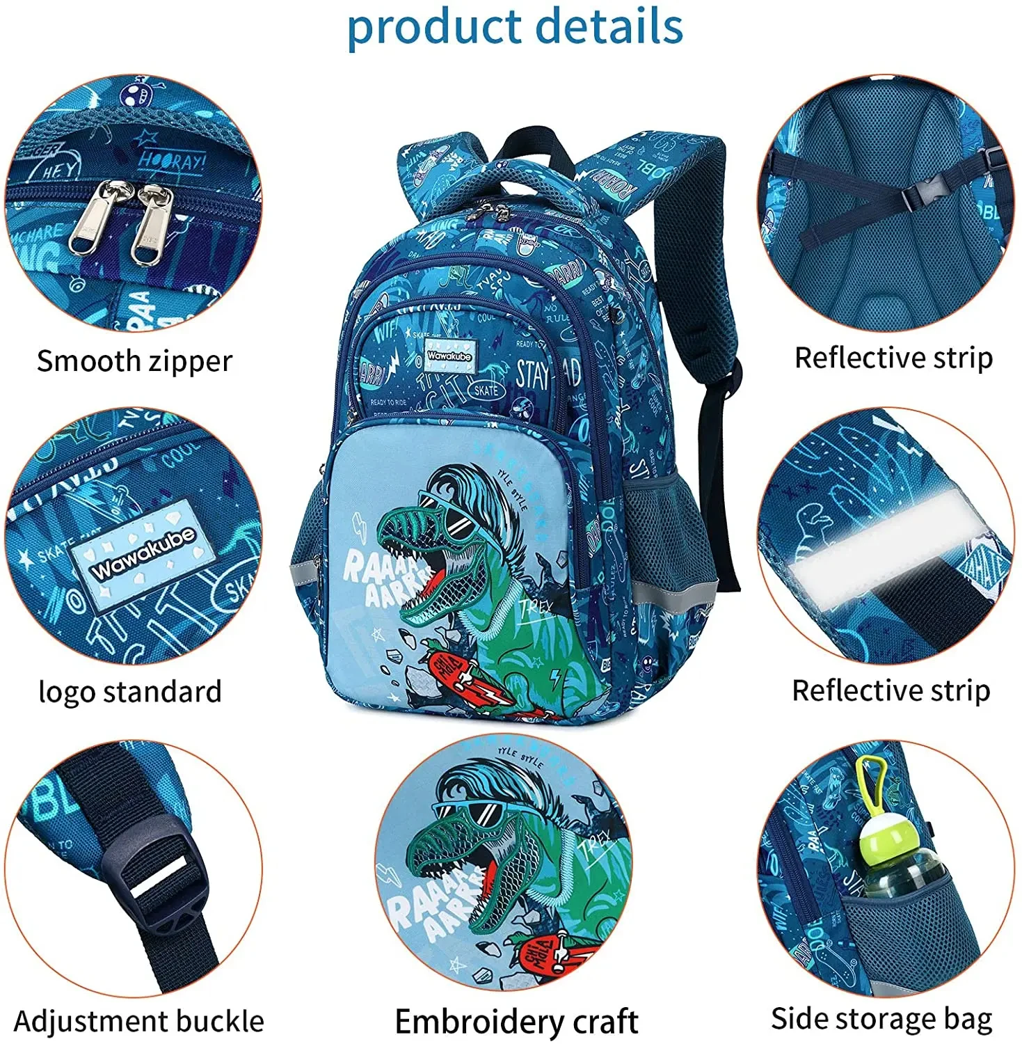 Cartoon Unicorn 3 Piece Set School Bags For Girls Boys Kids Space Backpack Primary School Students Backpack With Lunch Box