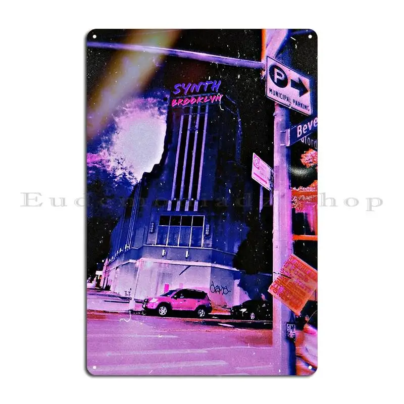 Synth Brooklyn 1994 Metal Plaque Wall Custom Personalized Create Mural Garage Tin Sign Poster