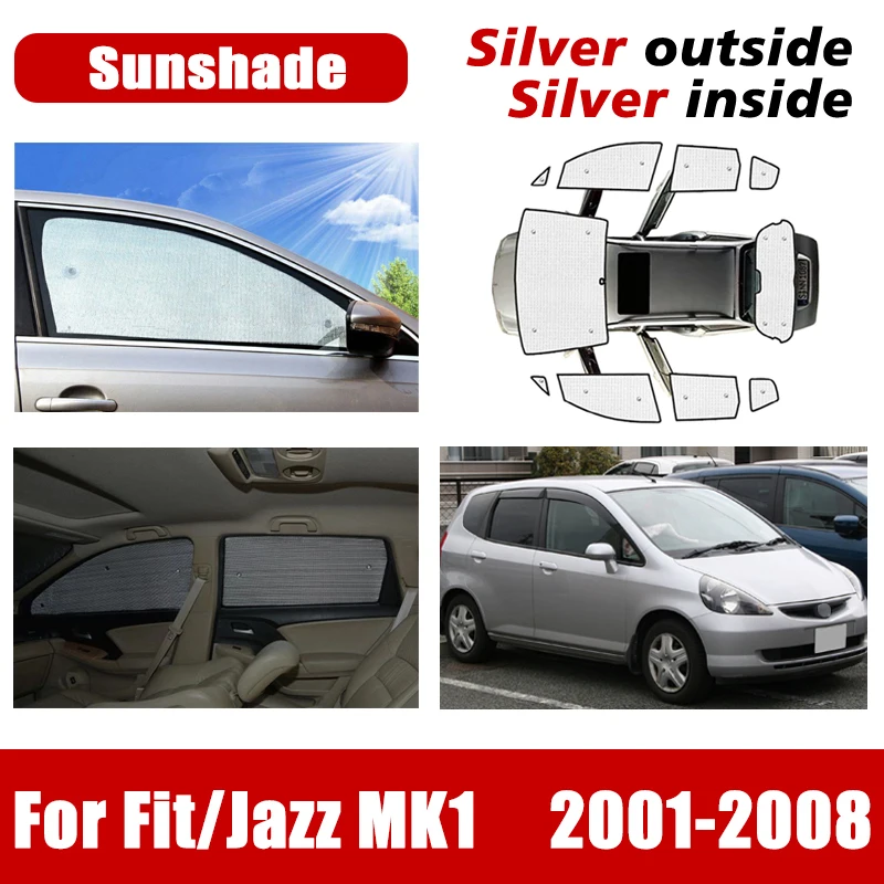 

Car Sun Visors For Honda Fit Jazz Accessories 2001~2008 MK1 Anti-UV Sunscreen Window Sunshade Blinds Covers Sun Protection Parts