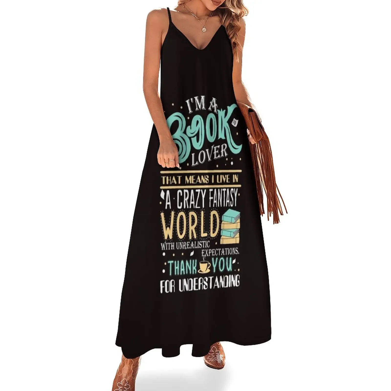 

Book Lover Sleeveless Dress dress party night festival outfit women