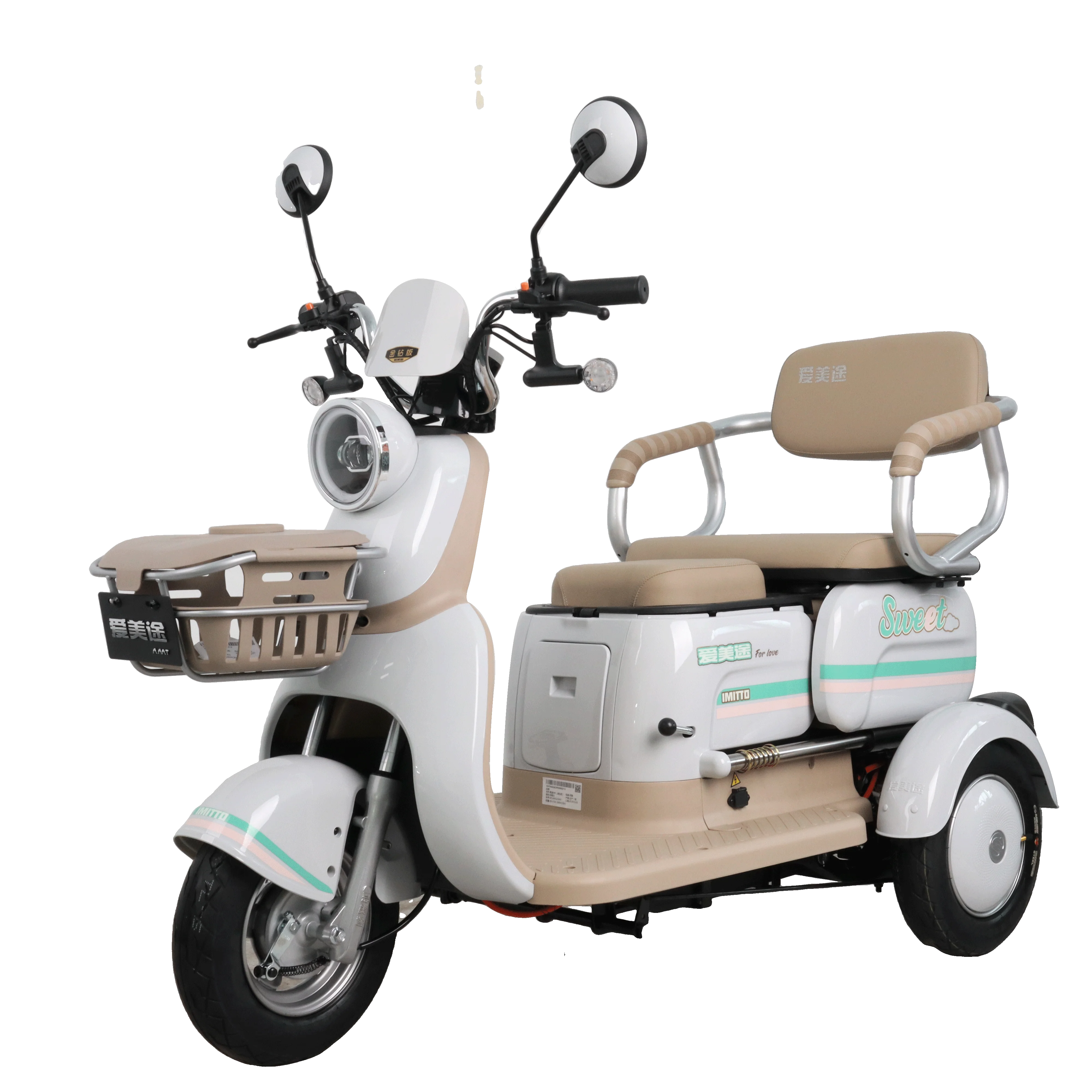 

Direct Sale Solar Electric 3-Wheel Bike for Adults Cheap Open Passenger Tricycle