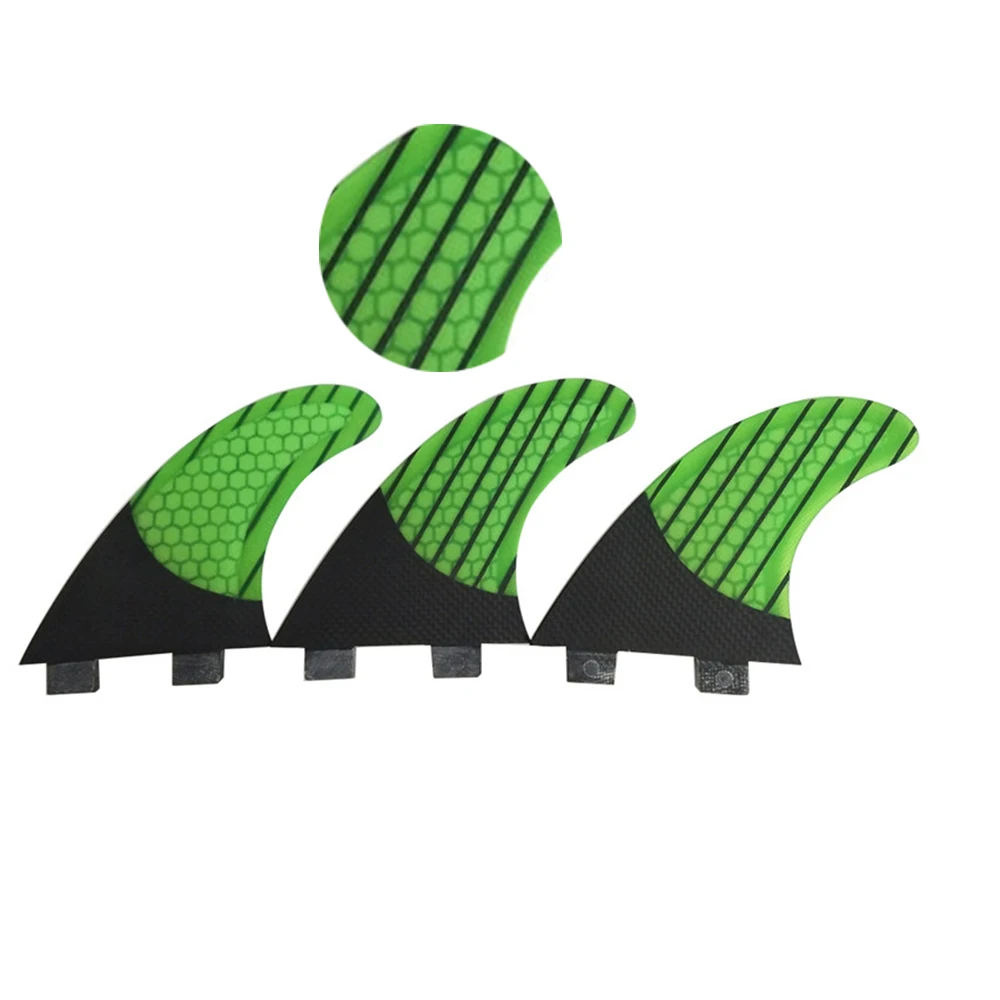 

Carbon Honeycomb Quilt Stabilizer for Fibreglass Performance Core, Short Board Fins, G5 and G7 Size, 3PCs per Set