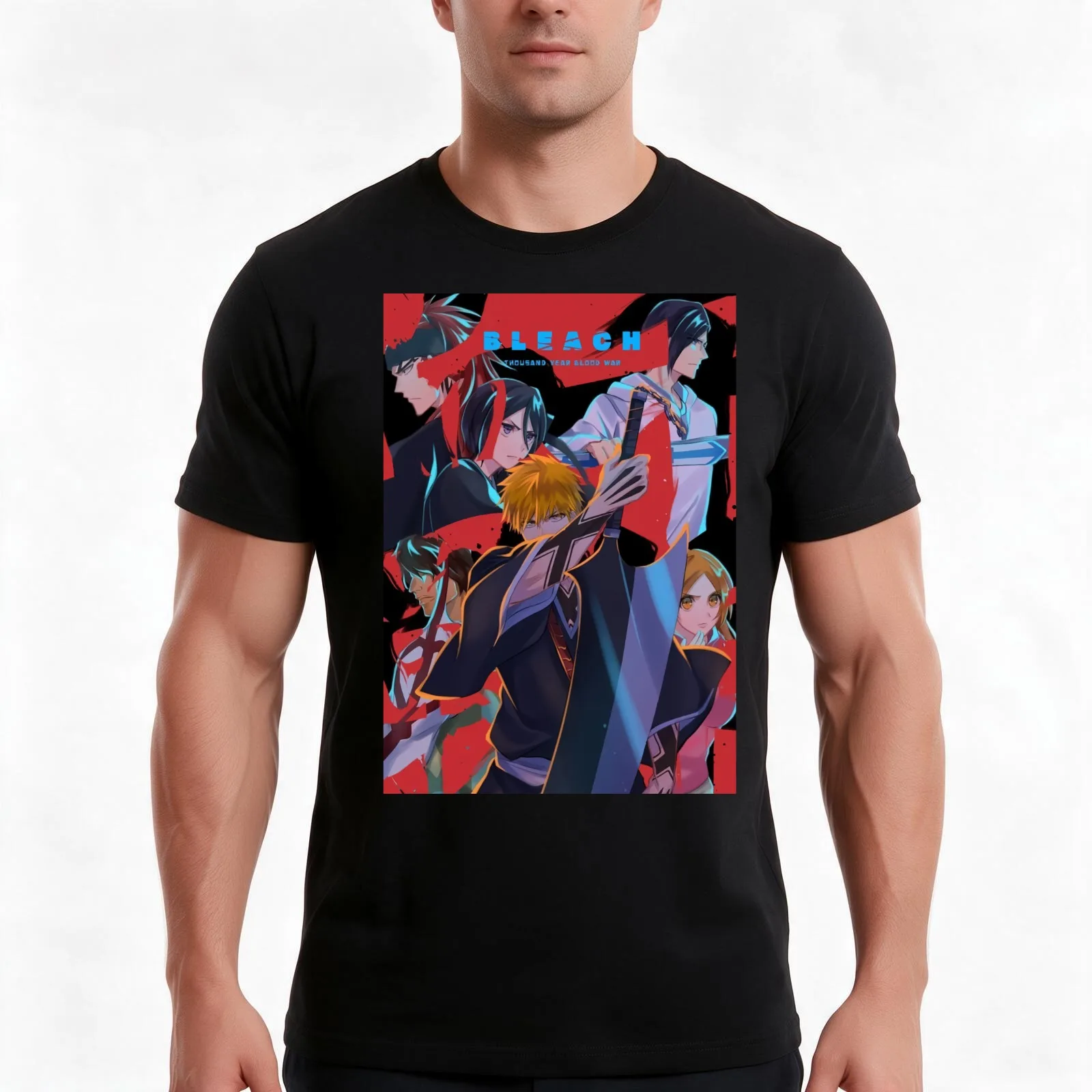 cool art of -$%[thousands]?[bleachs?]?bloods]@#%- season 2 T-Shirt, Summer Casual Cotton Tee, Oversized Streetwear Tops