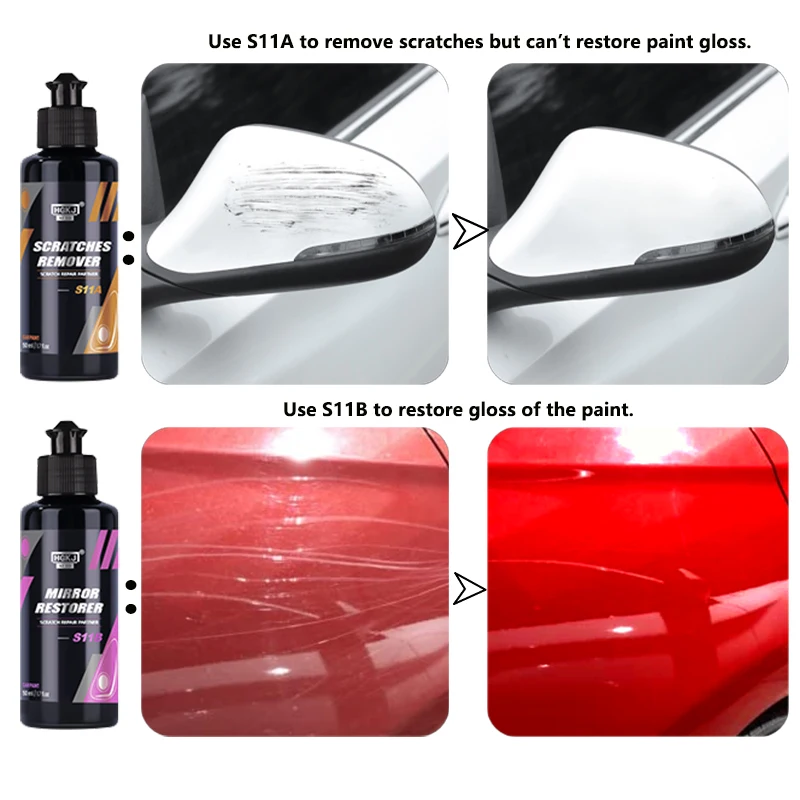 Car Scratch Removal Spray Liquid Wax Protection Remover Polish Paint Restorer Renew Cars Care Auto Detailing