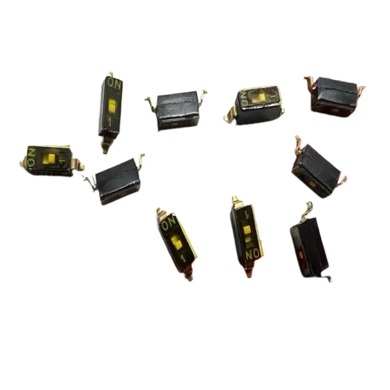1pcs/lots 100% Taiwan for ke DSIC01TSGER DIP Switch 1-Position SMT, 1-Position 2.54mm Black Flat Pull Film