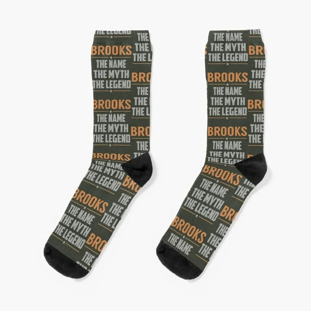 

Brooks The Name The Myth The Legend Socks Heating sock cotton Boy Child Socks Women's