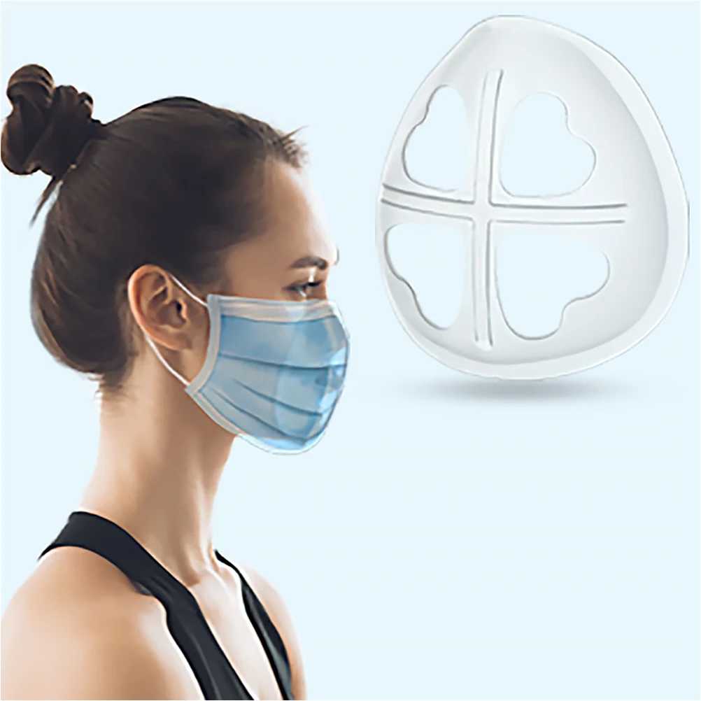 

3pcs Bracket High-Quality Silicone Inner Support Frame Lightweight Mask Stand For Disposable Masks Mask Lipstick Support