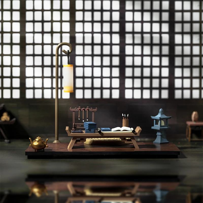 النمط الصيني القديم تجميعها عرض نموذج الدعائم الصغيرة تحصيل اللعب الفني المشهد الملحقات عمل أرقام #2