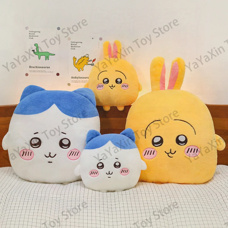 

New Chiikawa Usagi Plush Pillow Soft Cute Hachiware Comfortable Stuffed Animal Doll Large Backrest Pillow Girl Gift for Home