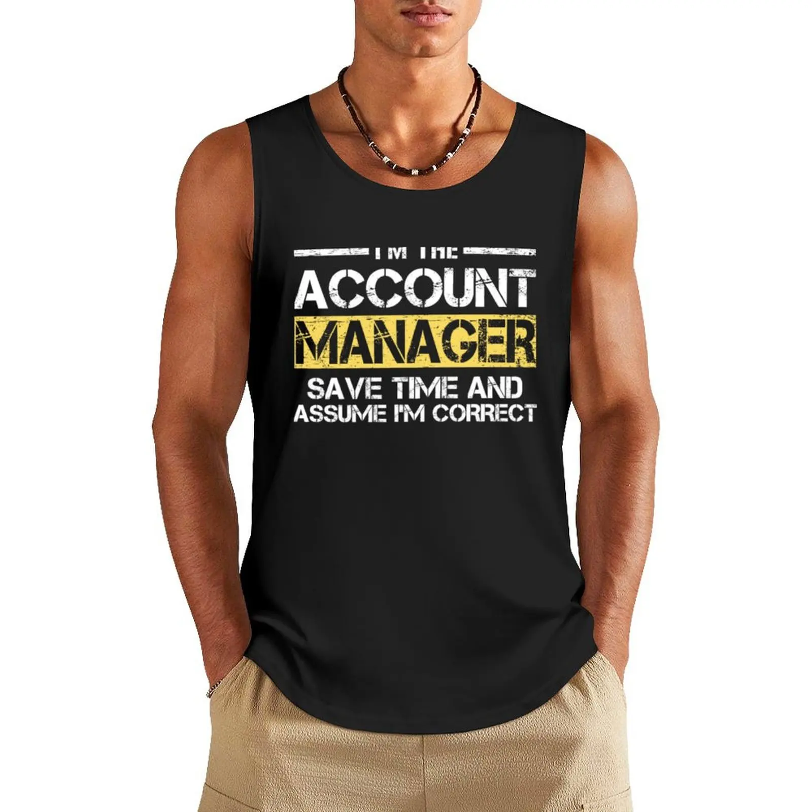 

Account Manager Tank Top bodybuilding for men gym clothing men sexy clothes men