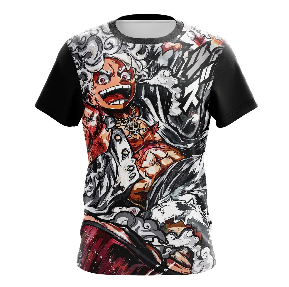 Einteiliges T-Shirt für Kinder, Jinbe Calm Print, Sommer, lässige Jungenkleidung, Mädchen, kurzärmelig, Herren-Trikot, Outdoor