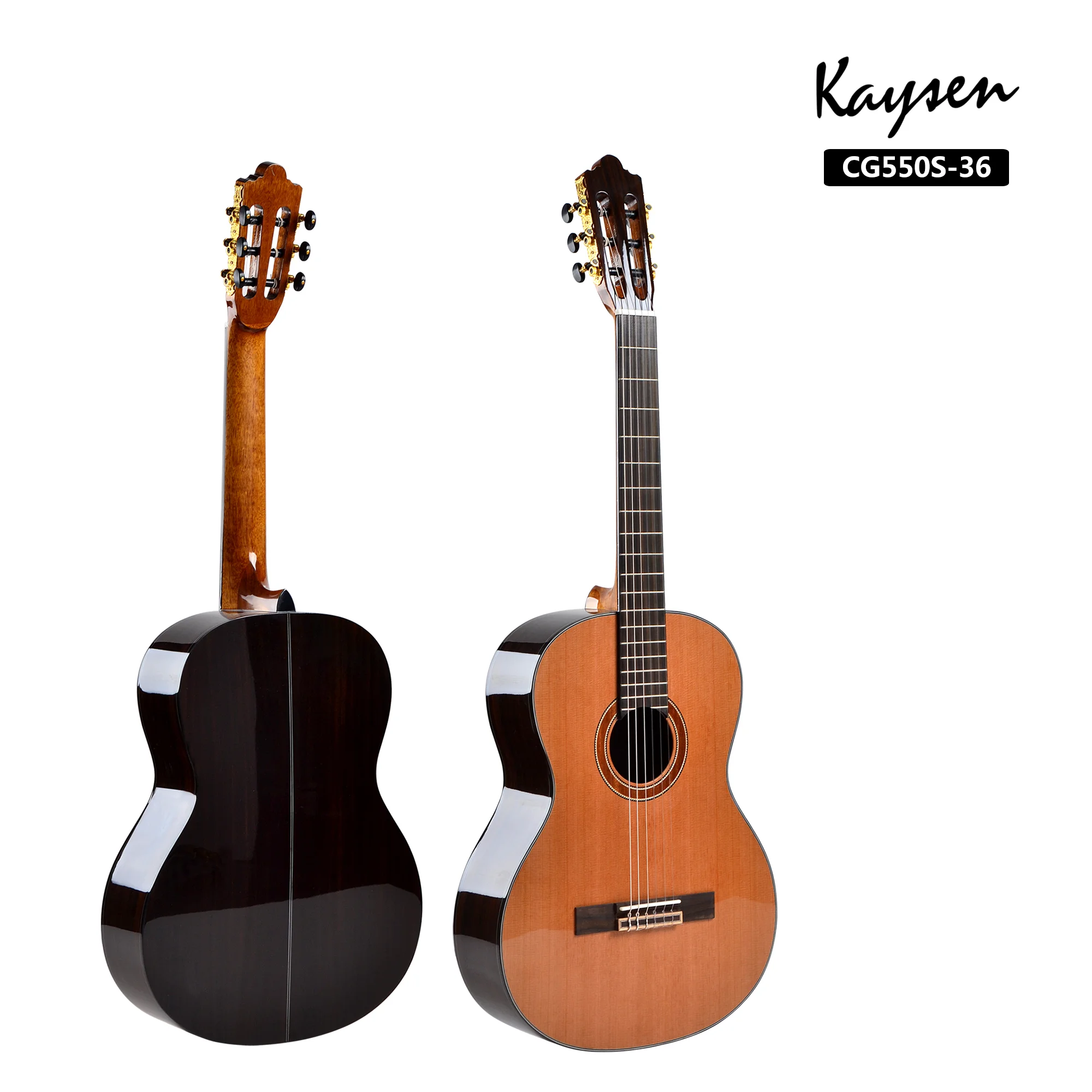 China manufacture Kaysen solid cedar top quality classical guitar for sales