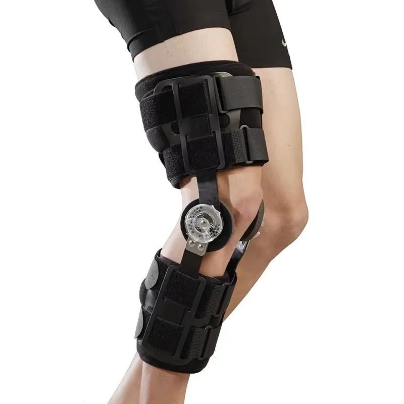 

Knee brace after dial lock hinge surgery