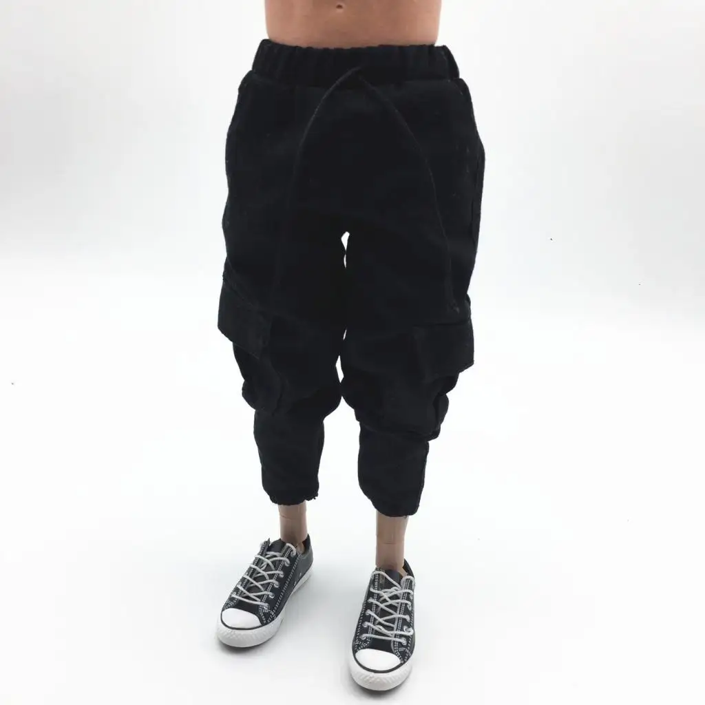 

1/6 Male Soldier Clothing Casual Trousers with Ankle Strap for 12 ''