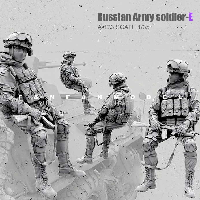 1/35(50mm) Resin Figure Kits Russian Modern Special Forces soldier self-assembled （Without gun belt） A-123