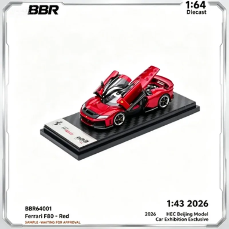 

Модель суперкара BBR 1:64 F80, эксклюзив выставки HEC Beijing Model Car Exhibition 2026, литая модель автомобиля из сплава.