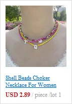 Einfache Rocailles Strang Halsband Mode Koreanische Kragen Charme Bunte Handgemachte Böhmen Halskette Frauen Strand Weibliche Schmuck – Detail 4