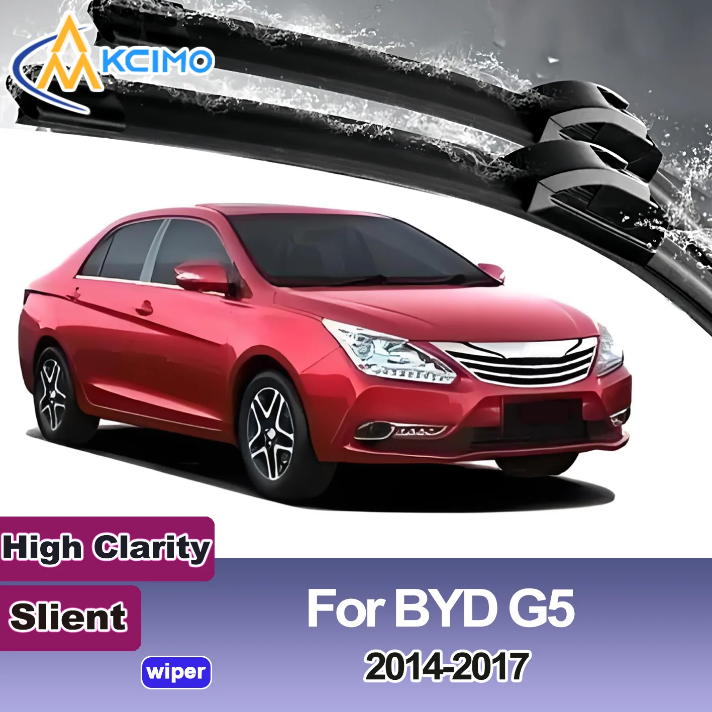 

2PCS New Front Windshield Wiper Blade for BYD G5 2014-2017 Front Windshield Auto Wipers Blade Accessories 2017 2016 2015 2014