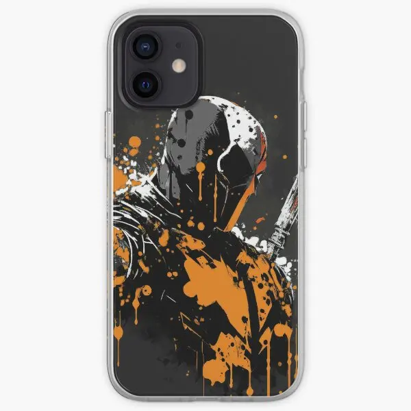 Deathstroke Splatter Iphone Tough Case  Phone Case Customizable for iPhone 11 12 13 14 Pro Max Mini 6 6S 7 8 Plus X XS XR Max