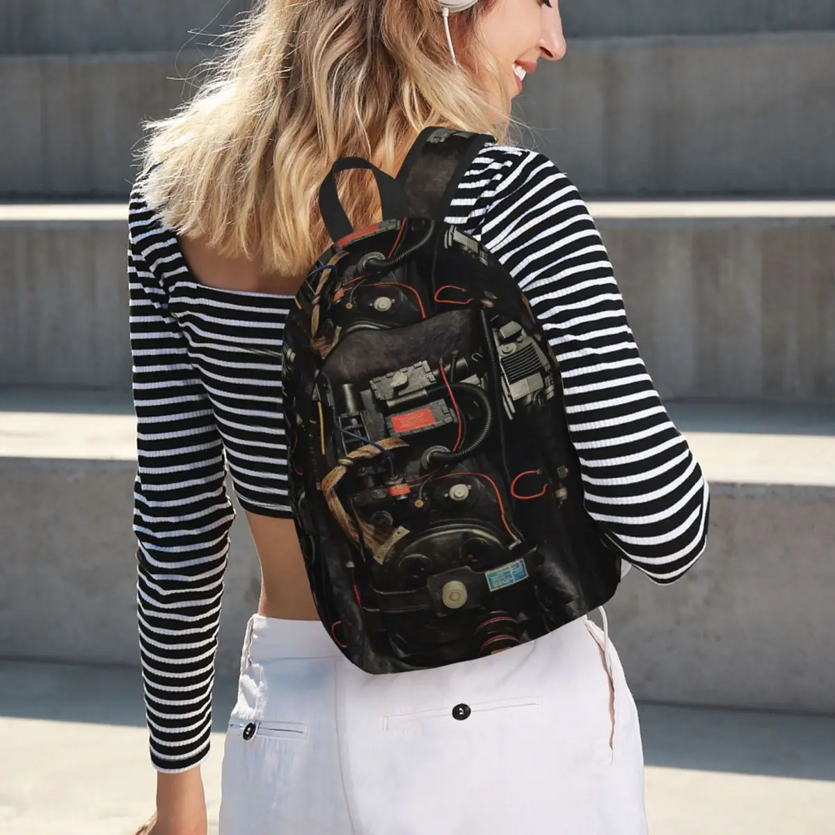 

Ghostbusters Proton Pack Student Backpack School Bag Hiking Travel Daypack for Men Women Bookbag Shoulder Bags