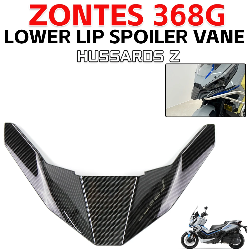 

Аксессуары для мотоциклов, черный голый передний спойлер с прижимной силой, аэродинамический комплект крыльев, спойлер для ZONTES 368G 368 G 368 ZT-368G