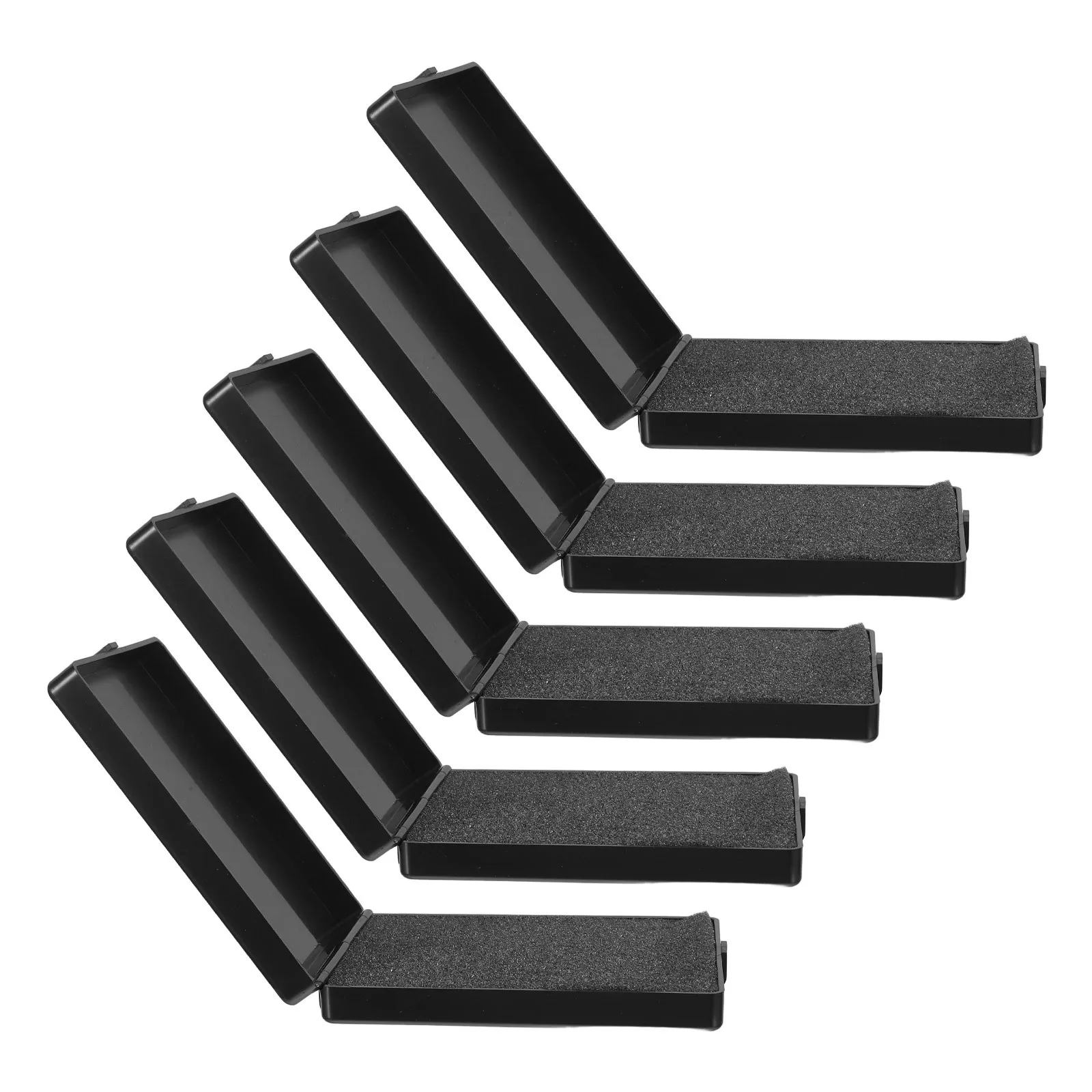 

5Pcs Black Pin Badge Display Box Flip-Lid Sponge Liner Collector Brooch Medal Ring Organizer Jewelry Storage Case Small Display