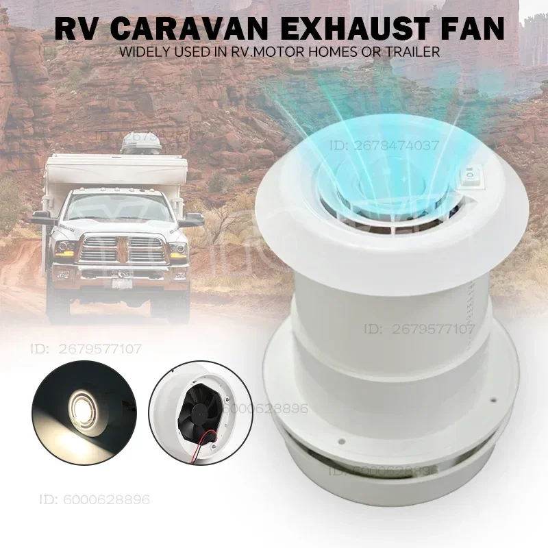 12v-quiet-rv-roof-fan-durable-cooling-vent-grille-for-motorhome-camper-travel-trailer-van-easy-install-energy-efficient