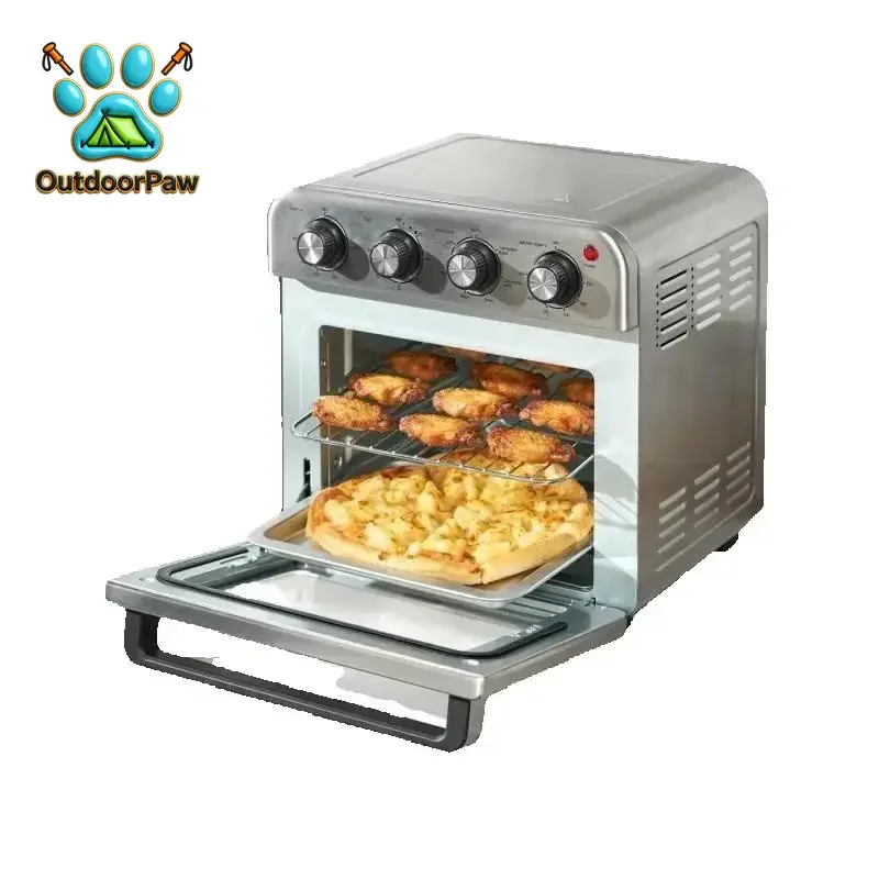 For Home and Commercial Use Air Fryer Toaster Oven Stainless Steel Toaster Ovens Countertop Combo with Grill 18L 1700W