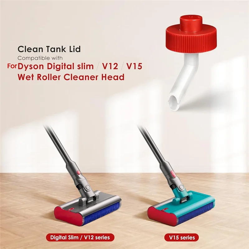 WHYY - Części zamienne do odkurzacza Pokrywa zbiornika na wodę + Klips Zatrzask Przycisk do Dyson V12 Slim V15 Detect Roller Head Clean Tank