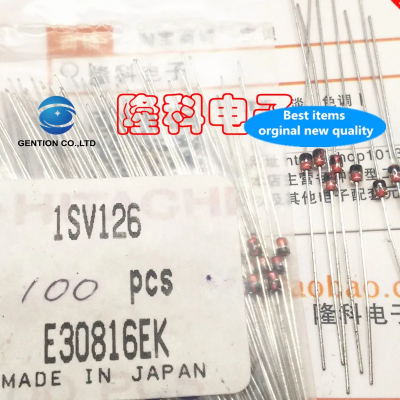 10PCS 100% New original 1SV126 very high frequency varactor diode ISV126 FM VHF detection Japan Hitachi imported DO-34
