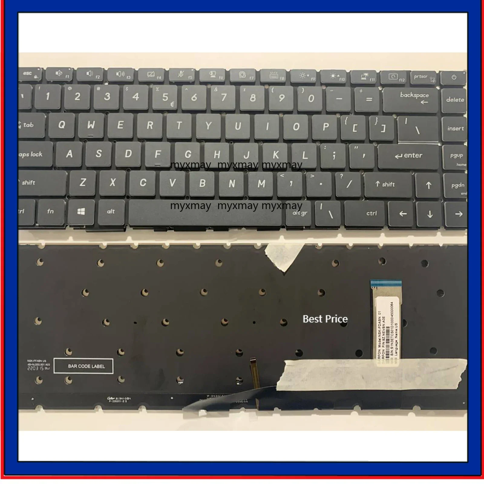 

US RU Layout for MSI Prestige 15 A10SC MS-16S3 MS-1551 V190622AK Laptop Keyboard