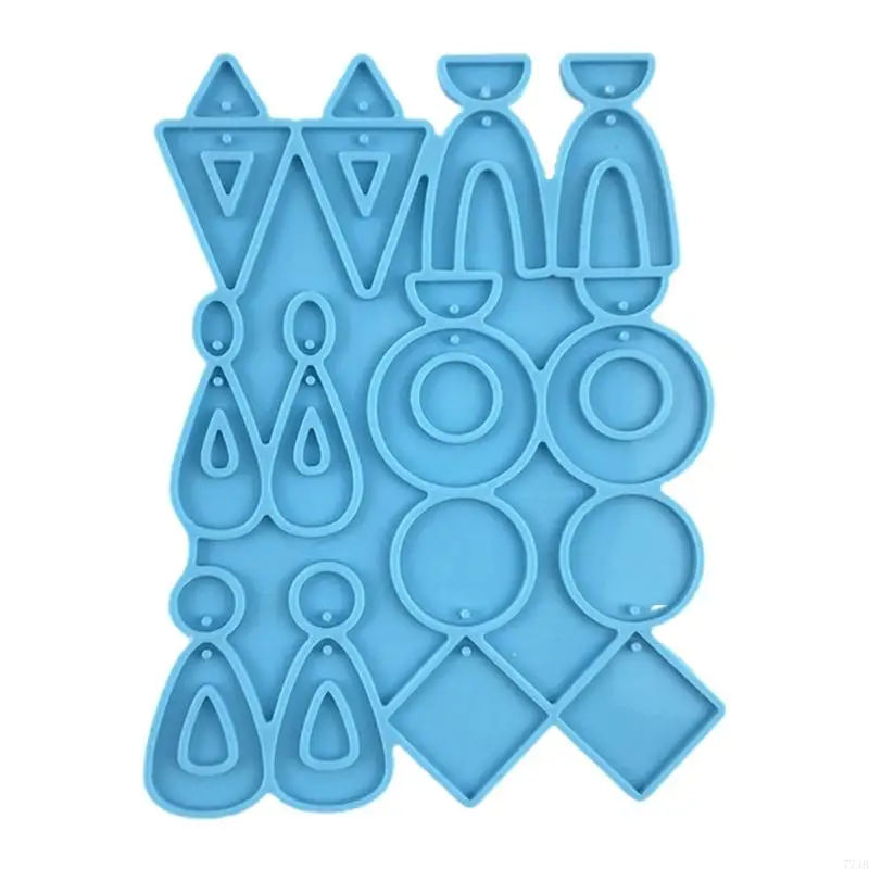 77JB Handmade Hanging Pendant Mold DIY Art Crafts Ear Studs Decorations Casting Mold Handmade Jewelry Necklace Resin Mold
