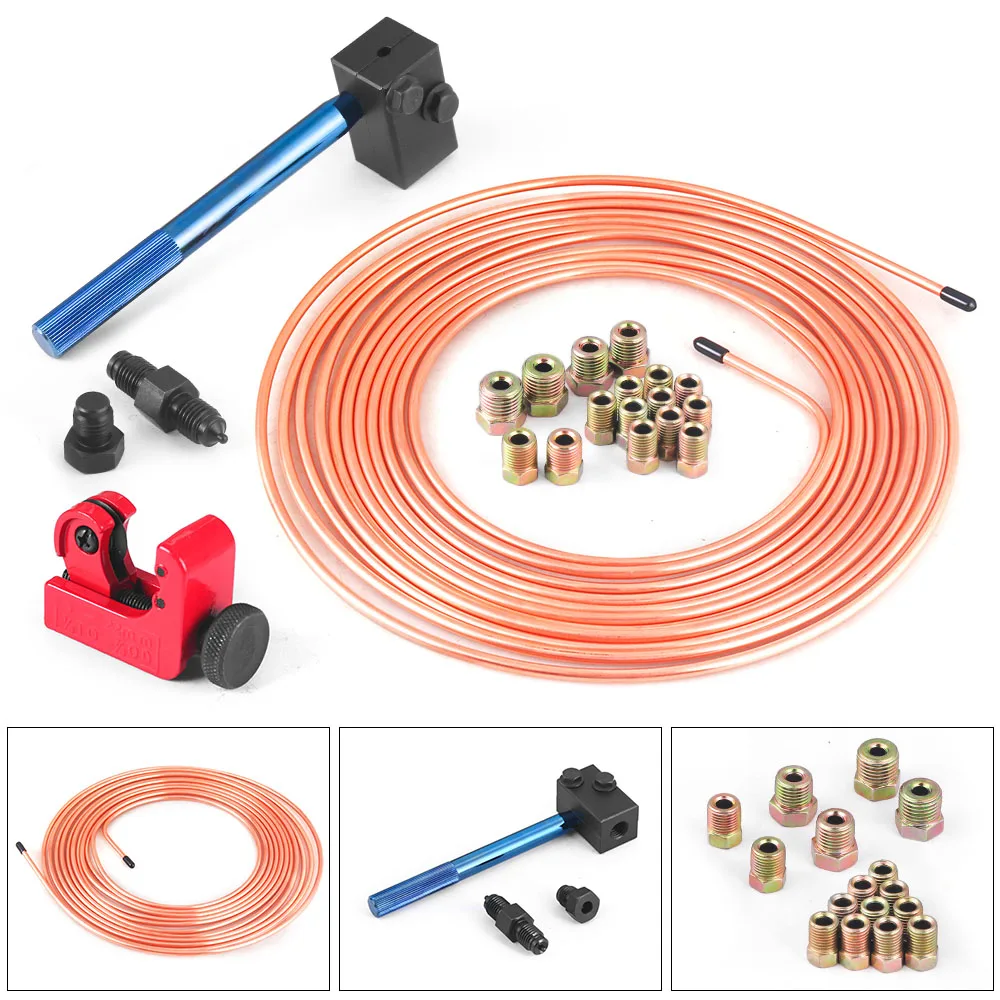 3/16 Inch Brake Line Double Flaring Tool With Tubing Cutter＆3/16