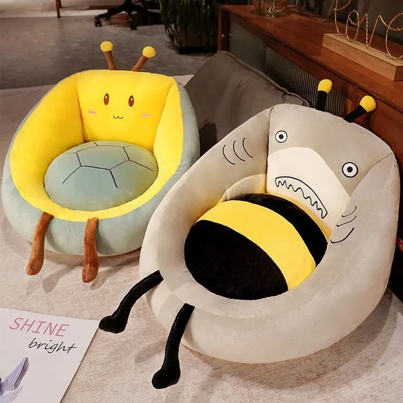 Lazy Sofa Children's Floor Cushion Small Sofa Bedroom Cute Mini Single Seat Animal Seat Thick Stool Sitting Cushions Squirt Toy