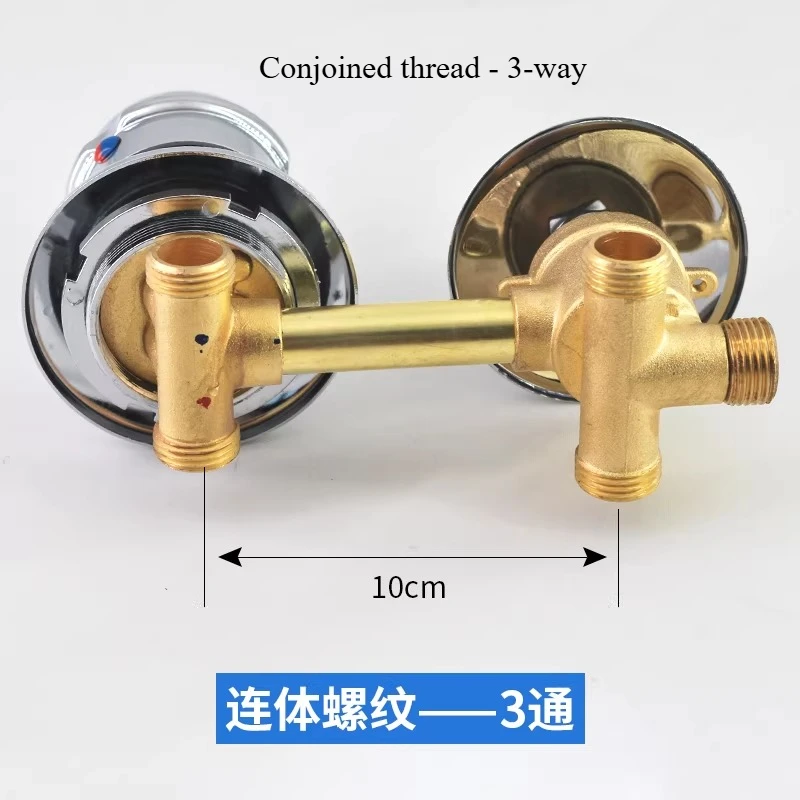 2/3/4/5 Ways Water Outlet Screw Thread Center Distance 10cm Mixing Valve Brass Bathroom Shower