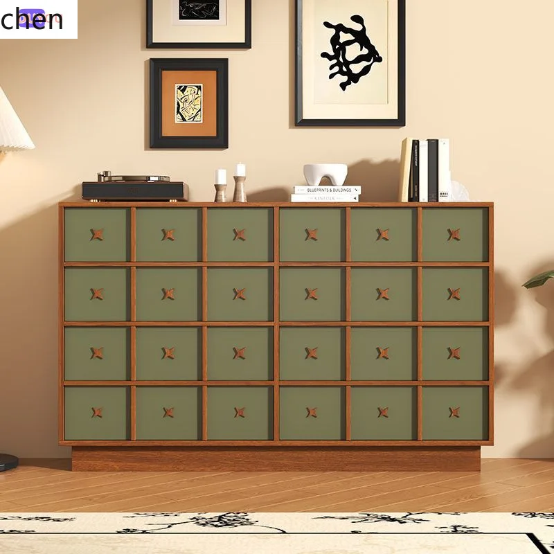 ZML Five-Drawer Cabinet Living Room Side Cabinet Bedroom Storage Bedside Cabinet Drawer Organizer