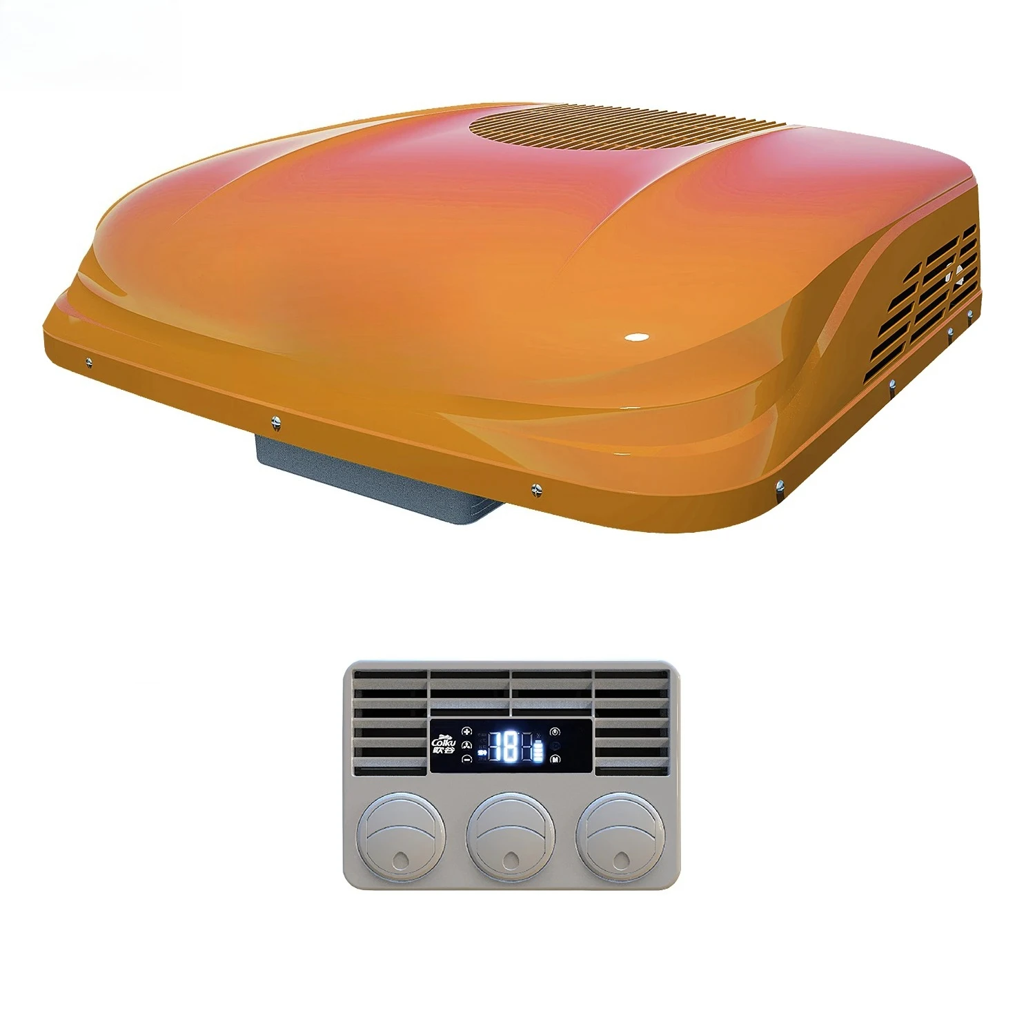 Truck Cab Parking Air Conditioner, 12V/24V DC Electric Cooler for Sleeper Cab, Long-Life Warranty, Low-Noise Cooling Unit