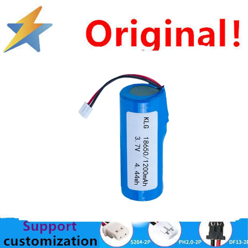 buy more will cheap Battery 3.7v18650 Electric Induction Home Charging Lithium Battery with Cable Customization 1200mAh