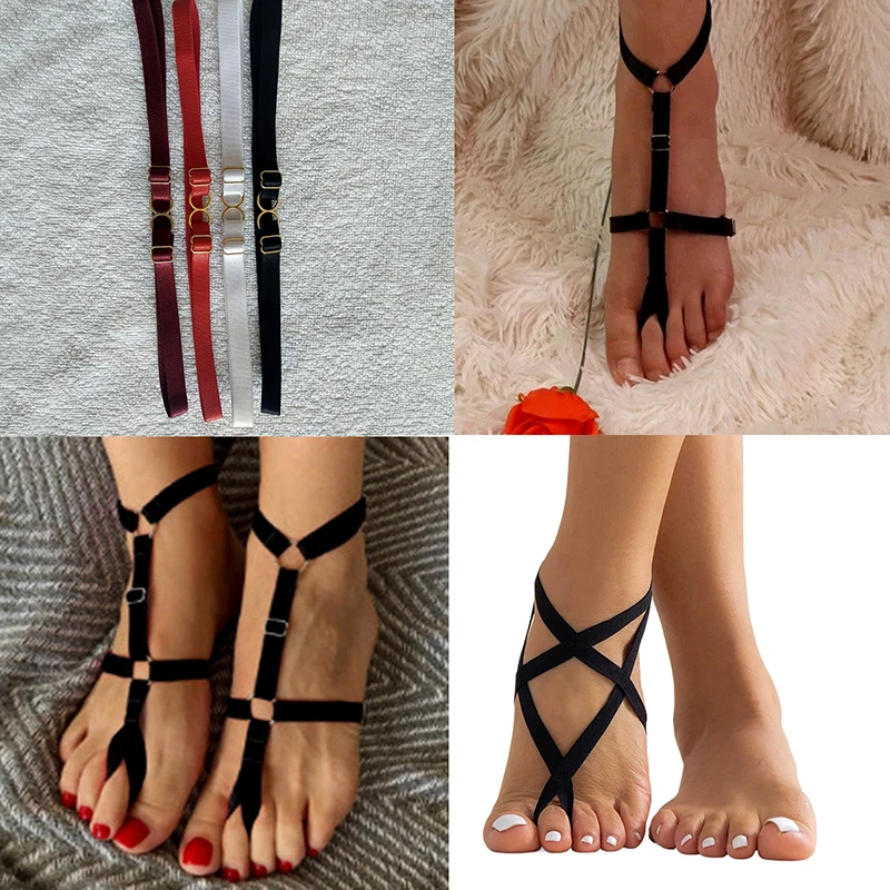 Liga con lazo Simple y Sexy para mujer, liguero con correa para pierna gótica, arnés de cadera ajustable, cinturón de media de cintura alta para Halloween y San Valentín