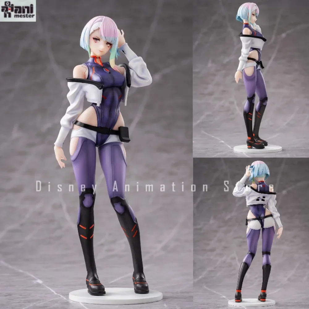 100% Originele AniMester 1/7 GEE CYBERPUNK: EDGERUNNERS LUCY PVC 24 CM Anime Actiefiguren Model Collectie Speelgoed Kawaii Hobby