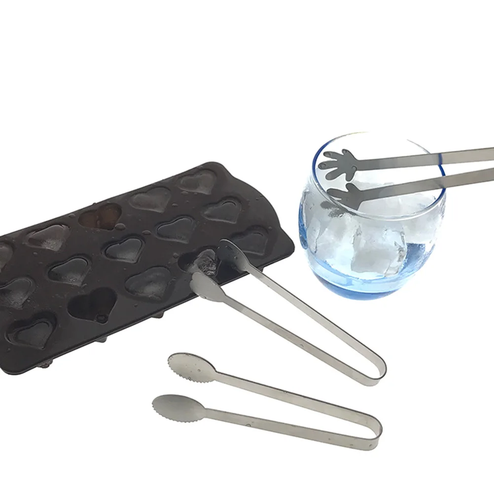 

Stainless Steel Heart Shape Mini Tongs Sugar Cube Food Serving Tool Party Cafe Bar Home Kitchen Gadget
